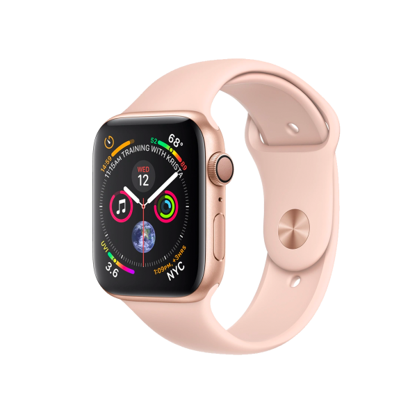 Refurbished Apple Watch Series 4 | 40mm | Aluminum Case Gold | Pink Sport Band | GPS | WiFi