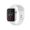 Refurbished Apple Watch Series 5 | 44mm | Aluminum Case Silver | White Sport Band | GPS | WiFi