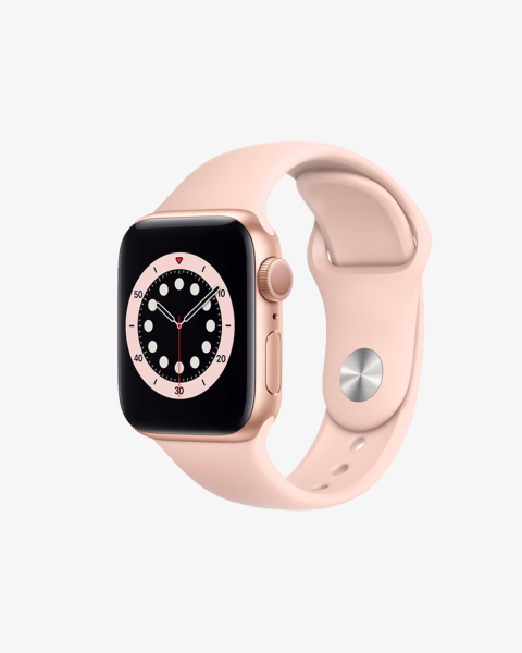Refurbished Apple Watch Series 6 | 40mm | Aluminium Case Gold | Pink Sport Band | GPS | WiFi + 4G