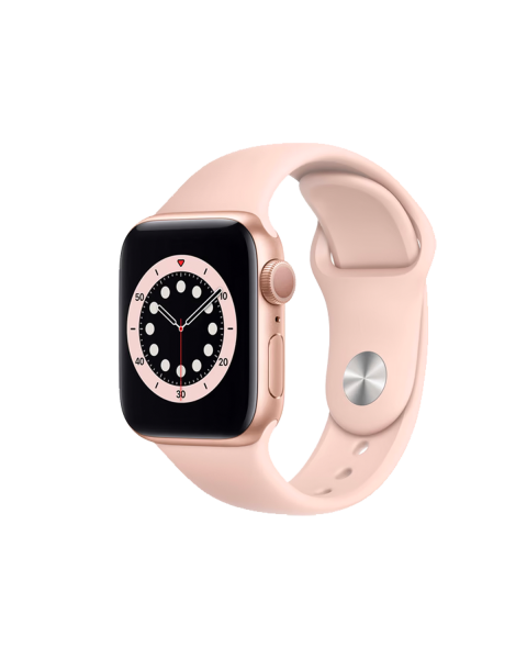 Refurbished Apple Watch Series 6 | 40mm | Aluminum Case Gold | Pink Sport Band | GPS | WiFi