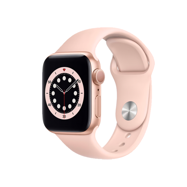 Refurbished Apple Watch Series 6 | 40mm | Aluminum Case Gold | Pink Sport Band | GPS | WiFi