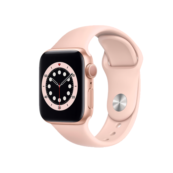 Refurbished Apple Watch Series 6 | 40mm | Aluminium Case Gold | Pink Sport Band | GPS | WiFi + 4G