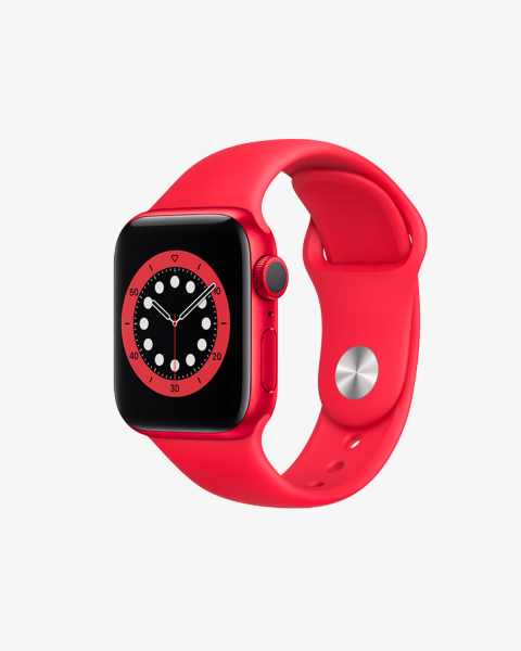 Refurbished Apple Watch Series 6 | 40mm | Aluminum Case Red | Red Sport Band | GPS | WiFi + 4G