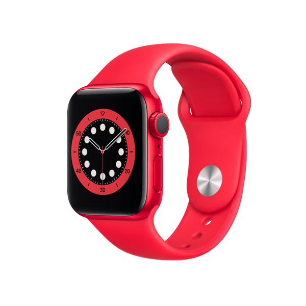 Refurbished Apple Watch Series 6 | 40mm | Aluminum Case Red | Red Sport Band | GPS | WiFi + 4G