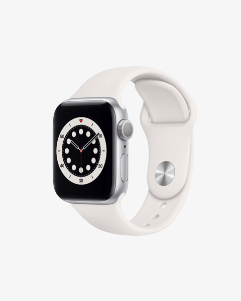 Refurbished Apple Watch Series 6 | 40mm | Aluminium Case Silver | White Sport Band | GPS | WiFi + 4G