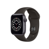 Refurbished Apple Watch Series 6 | 40mm | Aluminum Case Space Gray | Black Sport Band | GPS | WiFi