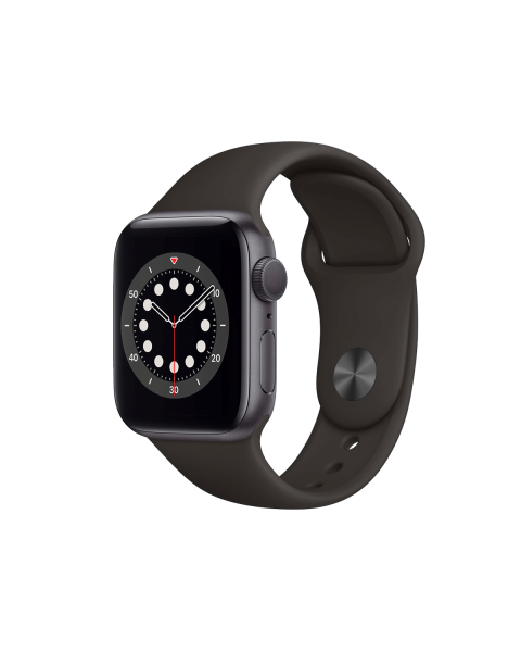 Refurbished Apple Watch Series 6 | 40mm | Aluminum Case Space Gray | Black Sport Band | GPS | WiFi + 4G