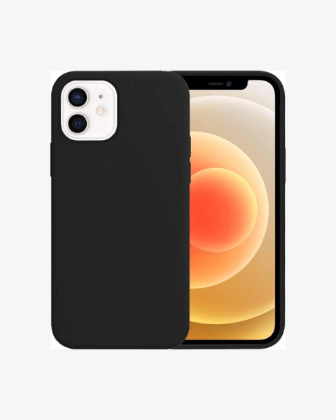 Silicone Backcover iPhone 12 Mini | Black