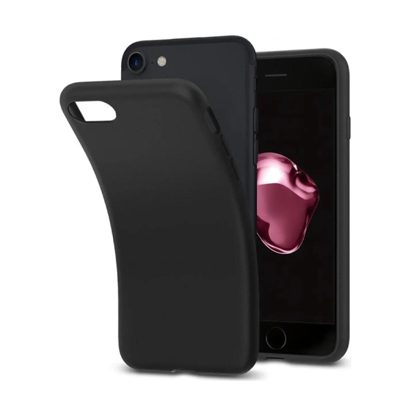 Silicone Backcover iPhone 7 / 8 / SE 2020 | Black