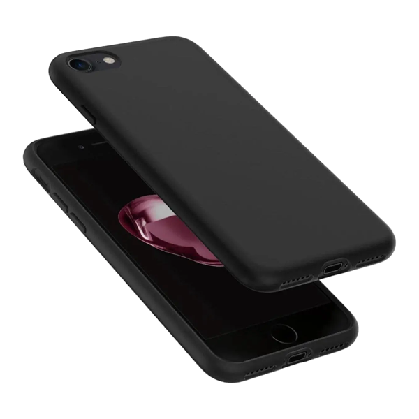 Silicone Backcover iPhone 7 / 8 / SE 2020 | Black