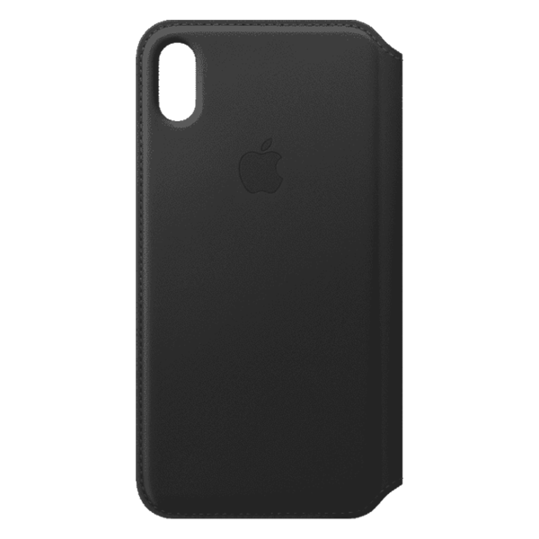 iPhone XS Leather Folio - Black