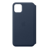 iPhone 11 Pro Max Leather Folio - Darkblue 