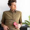 Genuine Leather Booklet iPhone SE / 5 / 5s - Red
