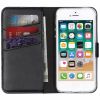 Genuine Leather Booklet iPhone SE / 5 / 5s - Black