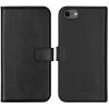 Genuine Leather Booklet iPhone SE (2020) / 8 / 7 / 6(s) - Black