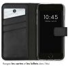 Genuine Leather Booklet iPhone SE (2020) / 8 / 7 / 6(s) - Black