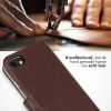 Selencia Echt Lederen Bookcase iPhone SE (2022 / 2020) / 8 / 7 / 6(s)