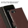 Selencia Echt Lederen Bookcase iPhone SE (2022 / 2020) / 8 / 7 / 6(s)