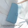 Selencia Echt Lederen Bookcase Samsung Galaxy A22 (5G) - Lichtblauw / Hellblau / Light Blue