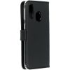 Selencia Echt Lederen Bookcase Samsung Galaxy A40 - Zwart / Schwarz / Black