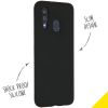 Accezz Liquid Silicone Backcover Samsung Galaxy A40 - Zwart / Schwarz / Black