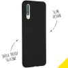 Liquid Silicone Backcover Samsung Galaxy A70 - Zwart - Zwart / Black