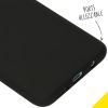 Liquid Silicone Backcover Samsung Galaxy A70 - Zwart - Zwart / Black