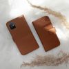 Selencia Echt Lederen Bookcase Samsung Galaxy S10 - Lichtbruin / Hellbraun  / Light Brown