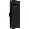 Selencia Echt Lederen Bookcase Samsung Galaxy S10 Plus - Zwart / Schwarz / Black