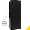 Wallet Softcase Booktype iPhone X / Xs - Black