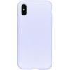 Accezz Liquid Silicone Backcover iPhone Xs / X - Paars / Violett  / Purple