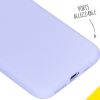 Accezz Liquid Silicone Backcover iPhone Xs / X - Paars / Violett  / Purple