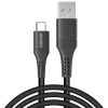 Accezz USB-C naar USB kabel - 2 meter - Zwart / Schwarz / Black