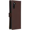 Selencia Echt Lederen Bookcase Samsung Galaxy Note 10 - Bruin / Braun  / Brown