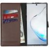 Selencia Echt Lederen Bookcase Samsung Galaxy Note 10 - Bruin / Braun  / Brown