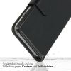Selencia Echt Lederen Bookcase iPhone 13 Mini - Zwart / Schwarz / Black