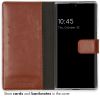Selencia Echt Lederen Bookcase Samsung Galaxy S22 Ultra - Lichtbruin / Hellbraun  / Light Brown