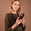 Selencia Aina Slang Hoesje met koord Samsung Galaxy A53 - Donkerrood / Dunkelrot / Dark Red