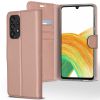 Accezz Wallet Softcase Bookcase Samsung Galaxy A33 - Rosé Goud / Roségold