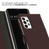 Selencia Echt Lederen Bookcase Samsung Galaxy A23 (5G) - Bruin / Braun  / Brown