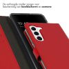 Selencia Echt Lederen Bookcase Samsung Galaxy S23 Plus - Rood / Rot / Red