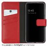 Selencia Echt Lederen Bookcase Samsung Galaxy S23 Plus - Rood / Rot / Red