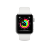 Refurbished Apple Watch Series 3 | 38mm | Aluminum Case Silver | White Sport Band | GPS | WiFi