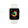 Refurbished Apple Watch Series 3 | 38mm | Aluminum Case Silver | White Sport Band | GPS | WiFi + 4G