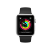 Refurbished Apple Watch Series 3 | 38mm | Aluminum Case Silver | Black Sport Band | GPS | WiFi