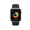 Refurbished Apple Watch Series 3 | 42mm | Aluminum Case Silver | Black Sport Band | GPS | WiFi + 4G