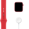 Refurbished Apple Watch Series 6 | 44mm | Aluminum Case Red | Red Sport Band | GPS | WiFi