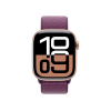 Refurbished Apple Watch Series 10 | 42mm | Aluminum Case Rose Gold | Purple sport loop | GPS | WiFi