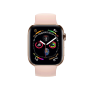 Refurbished Apple Watch Series 4 | 44mm | Stainless Steel Case Gold | Pink Sport Band | GPS | WiFi + 4G