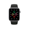 Refurbished Apple Watch Series 5 | 44mm | Titanium Case Silver | Black Sport band | GPS | WiFi + 4G